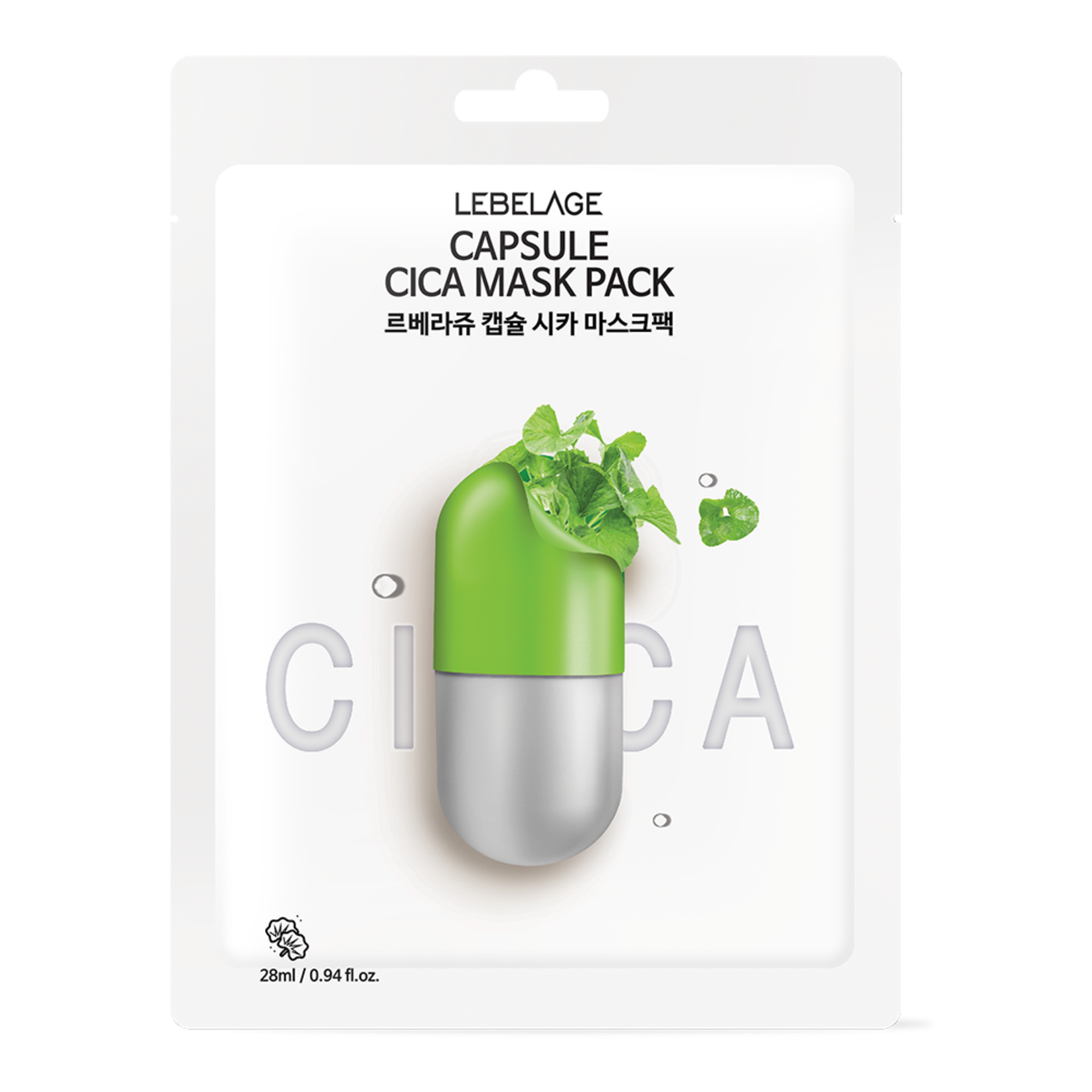 Lebelage Capsule Cica Mask Pack [10 Pieces]