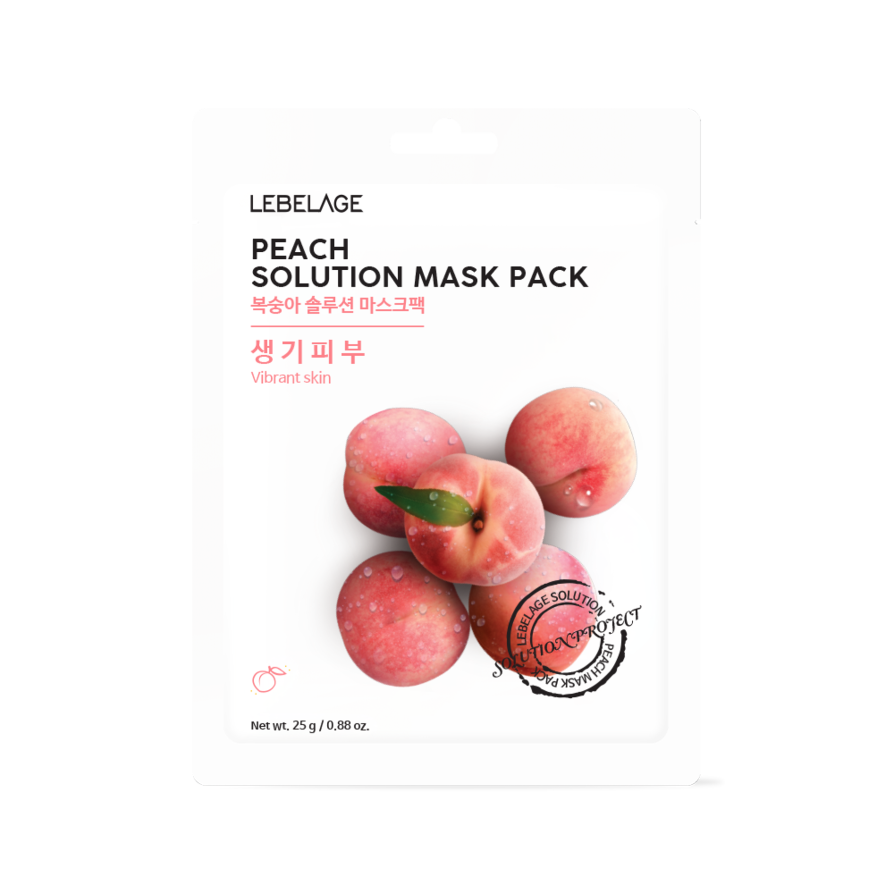 Lebelage Peach Solution Mask Pack (10 Sheets)