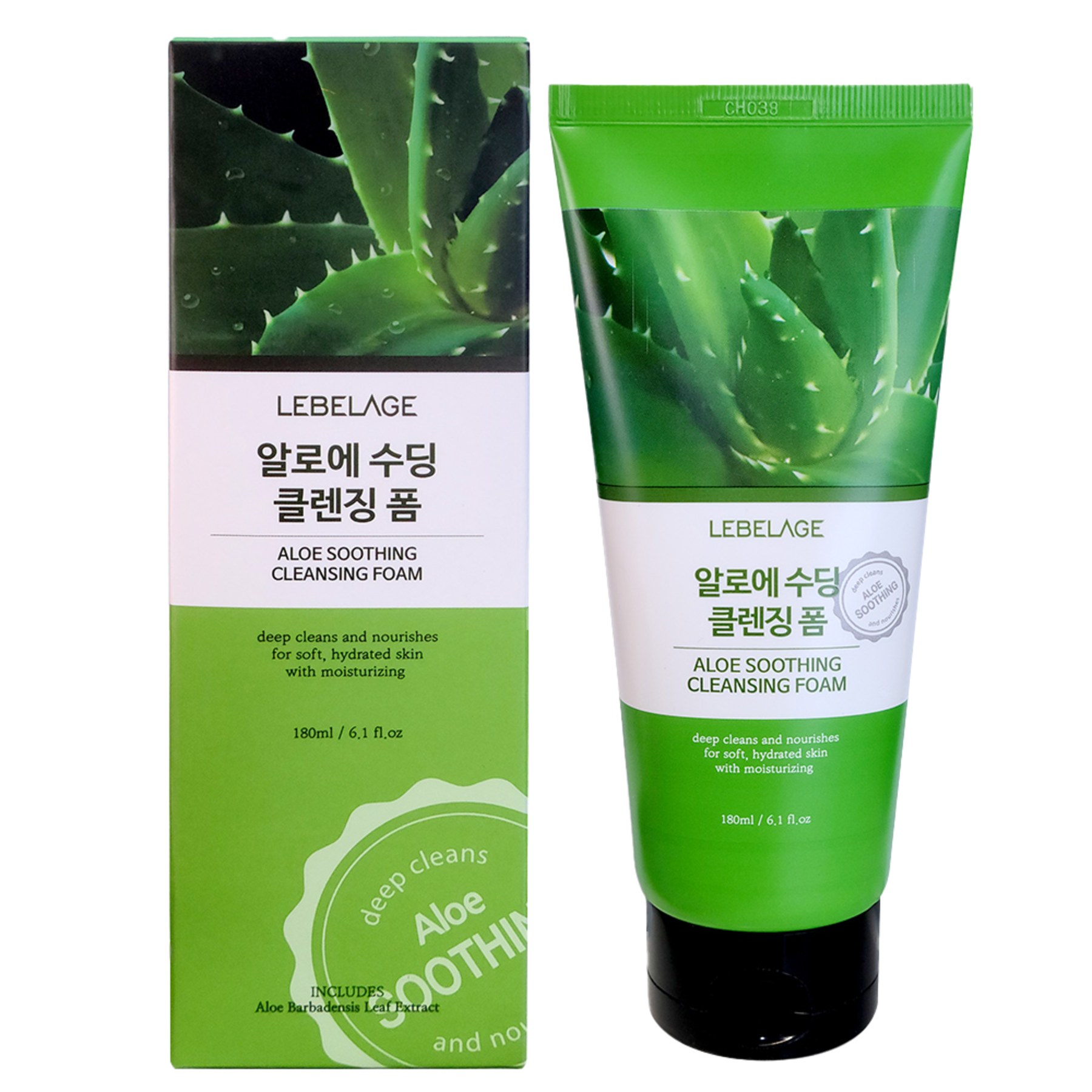 Lebelage Aloe Soothing Cleansing Foam 180ml