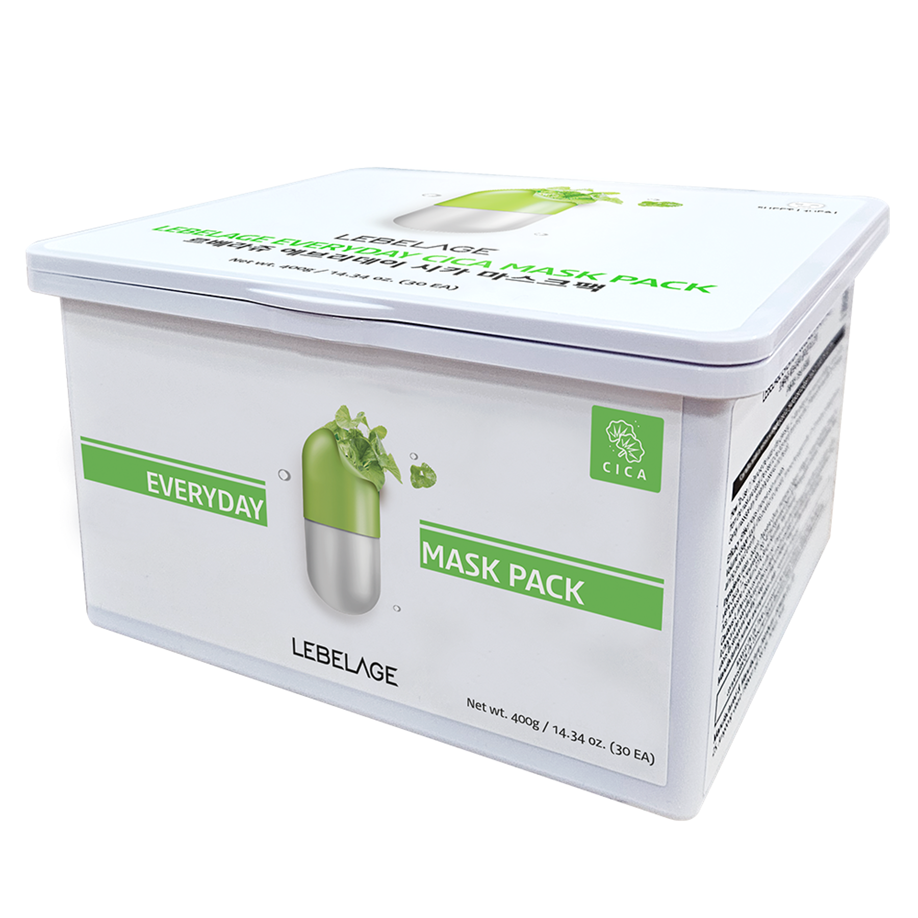 Lebelage Everyday Cica Mask Pack [30 sheets]