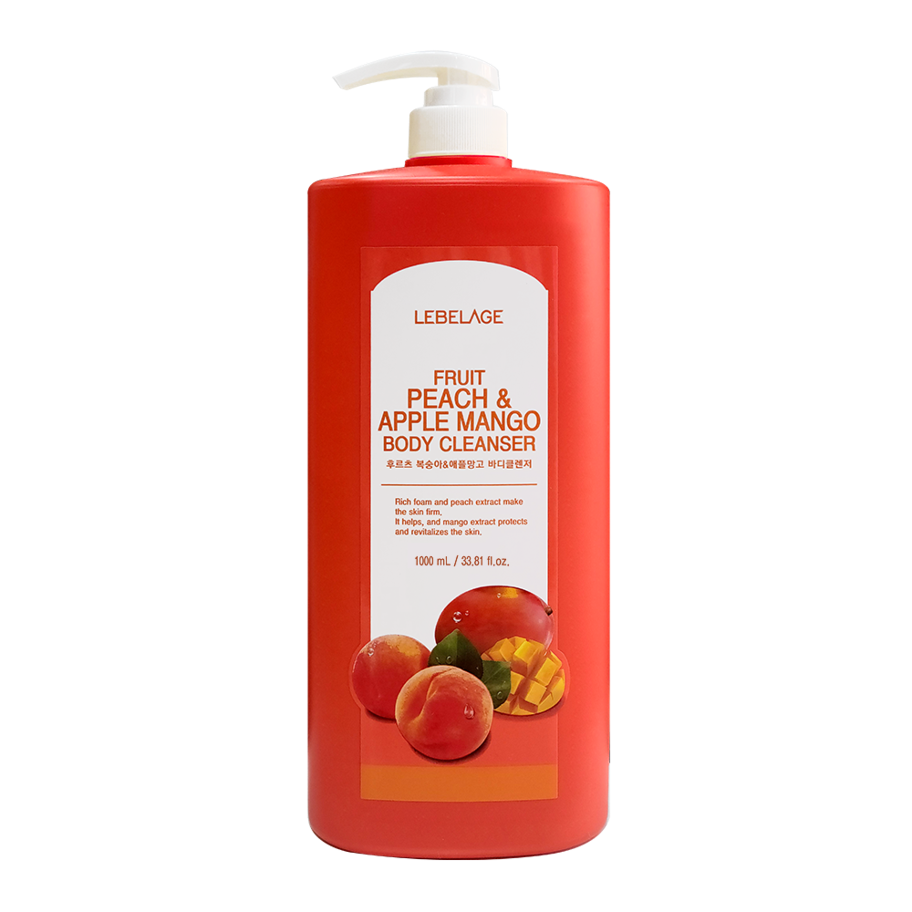 Lebelage Fruit Peach & Apple Mango Body Cleanser 1000ml