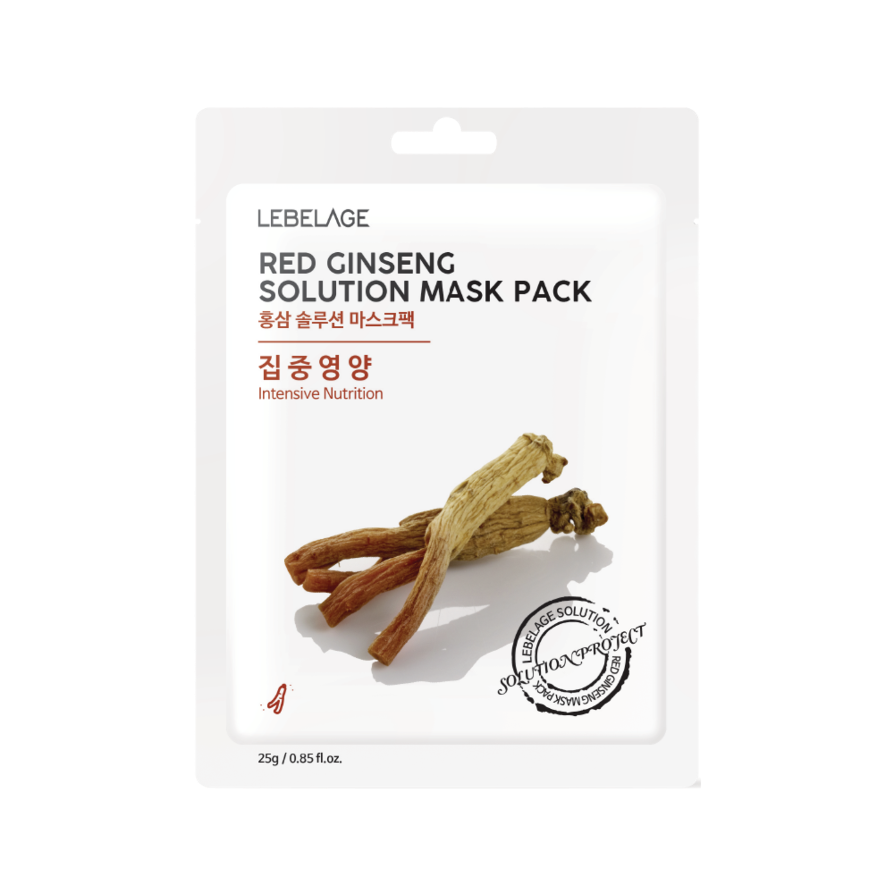 Lebelage Red Ginseng Solution Mask Pack (10 sheets)