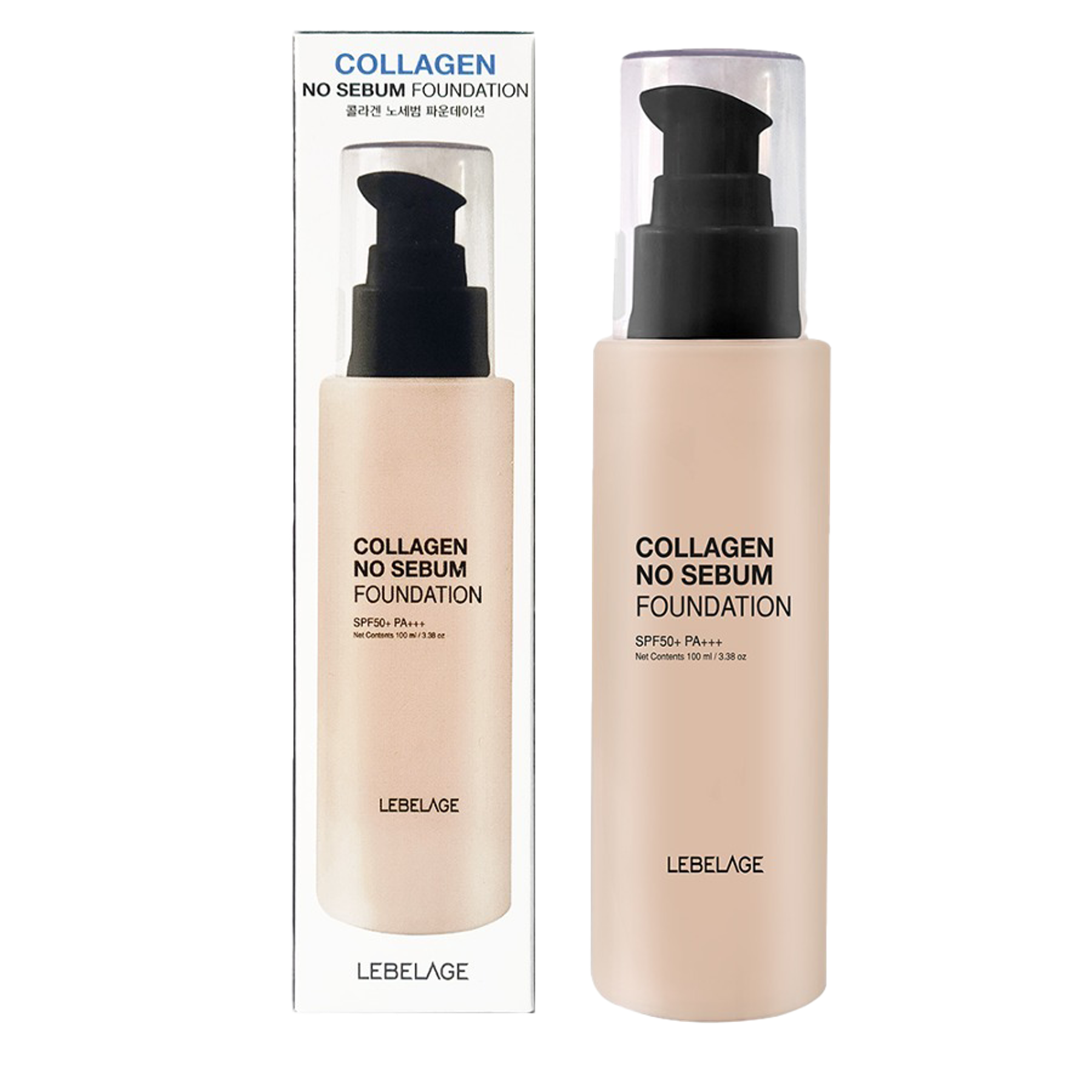 Lebelage Collagen No Sebum Foundation_No. 21 Natural Beige