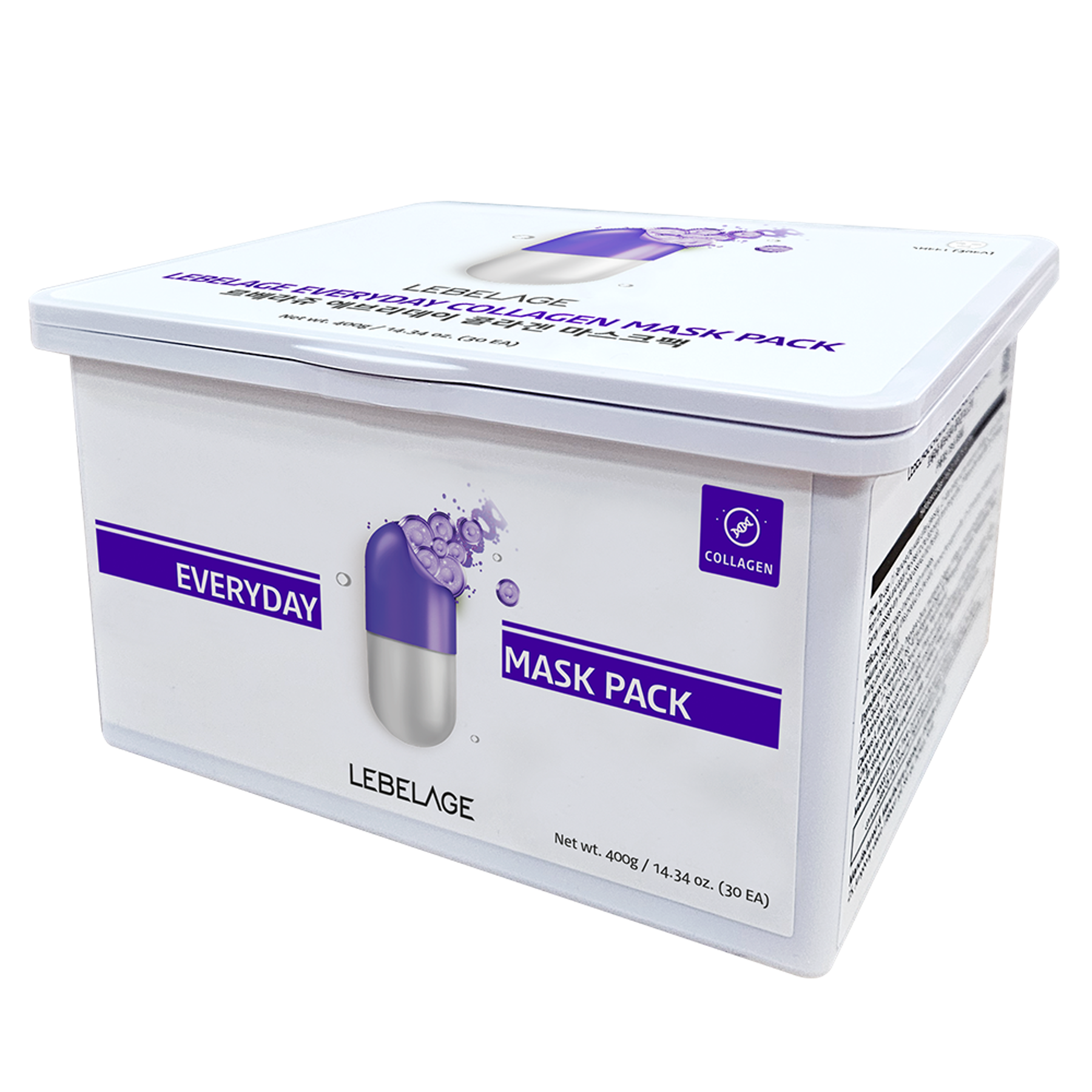 Lebelage Everyday Collagen Mask Pack [30 sheets]