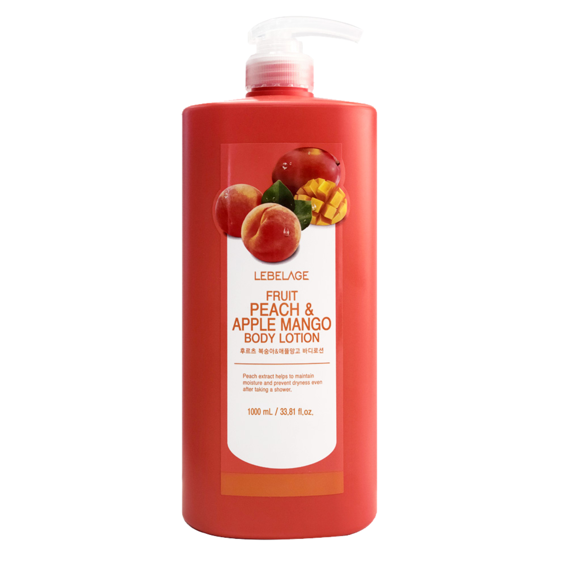 Lebelage Fruit Peach & Apple Mango Body Lotion 1000ml